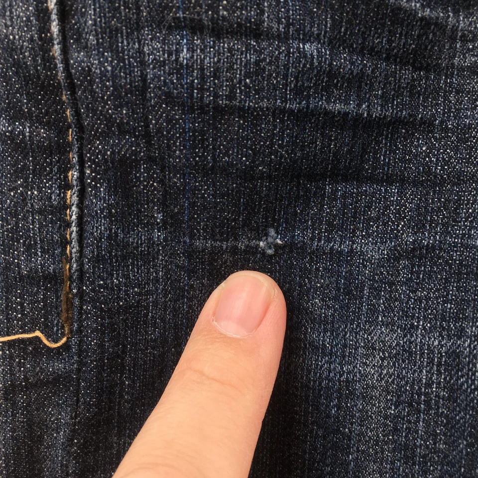 Pantalones de mezclilla Common Genes corte recto para mujer 6 (real 31X30) azul tiro bajo cremallera Foto 4 de 4