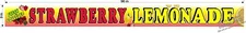 9" x 96"  VINYL BANNER FULL COLOR DESIGN STRAWBERRY LEMONADE NEW DESIGN