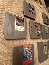 Nintendo NES Game Lot Bundle of 9 Tetris Jeopardy Marble Madness Wall Street Kid
