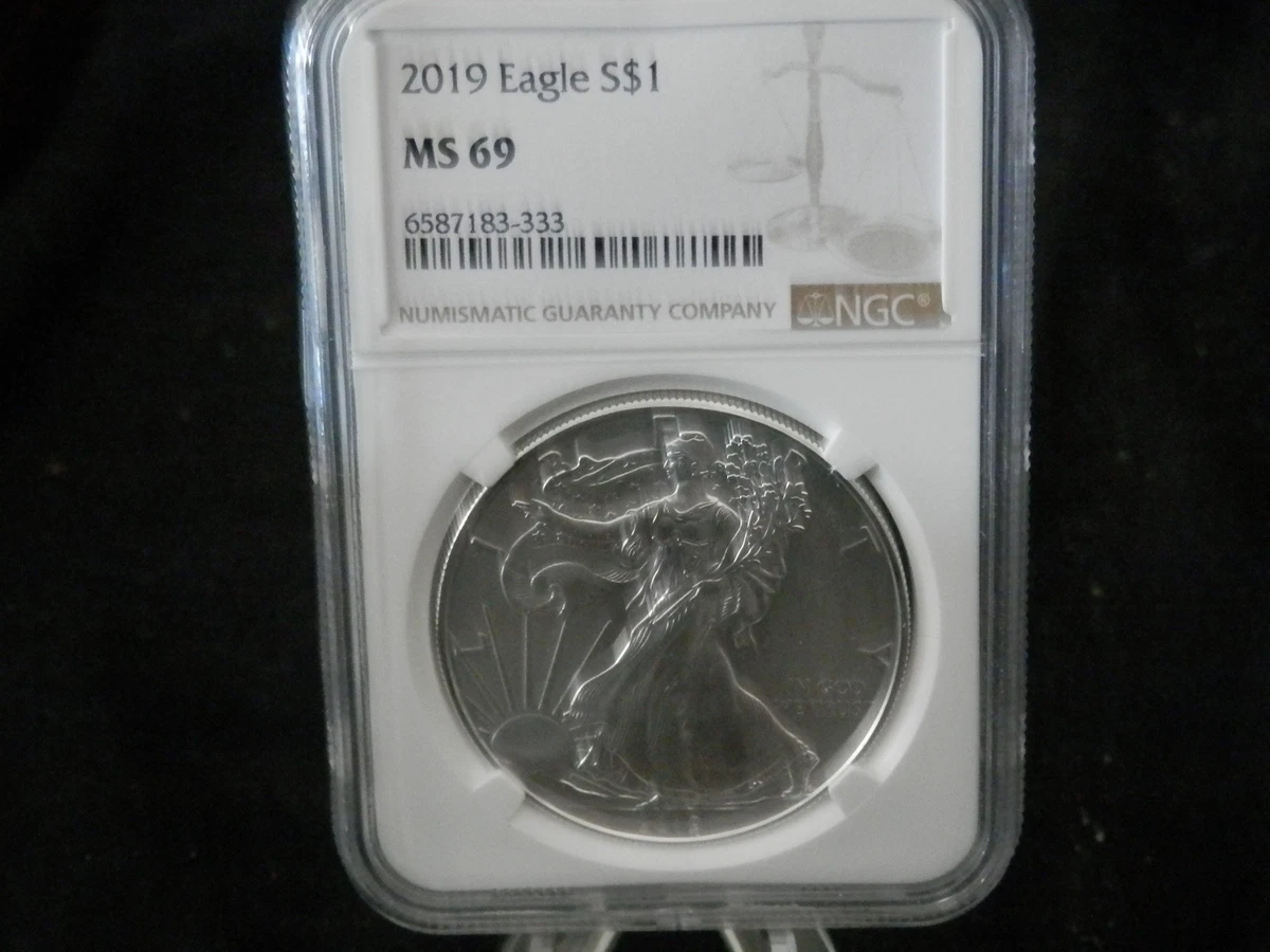American Eagle MS 69 Graded 2019 Silver Bullion Coins for sale | eBay