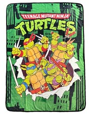 Teenage Mutant Ninja Turtles Blanket Breakthrough Design Lap Throw 46" x 60"
