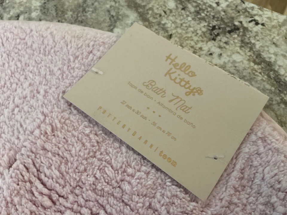POTTERY BARN TEEN Hello Kitty® Pink Bath Mat-NWT - Image 2 of 3