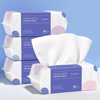 Extra Thick Face Towels Disposable | Cotton Soft Dry Wipes Biodegradable for