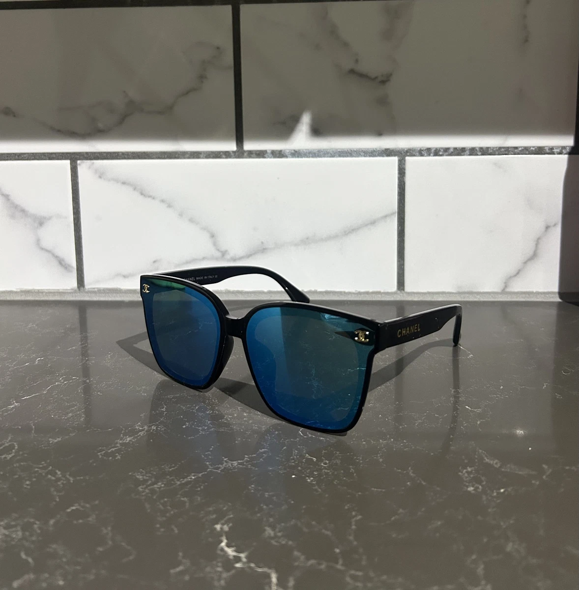 CHANEL Blue Sunglasses for Women for sale | eBay display picture 2