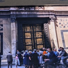 1955 Florence Ghiberti Gates of Paradise Bronze 35mm Sharp Photo Baptistry D6
