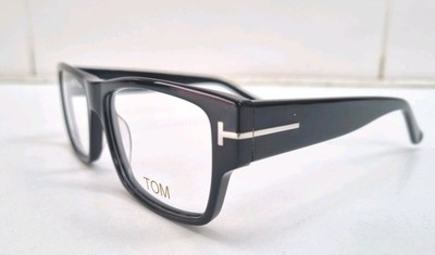 Brillenfassung Tom Ford Style Tom Brille große Seite rechteckig, schwarz 56 x 16.
