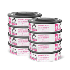 Amazon Brand - Blossoms Scented Diaper Pail Refills for Diaper Genie Pails, 216