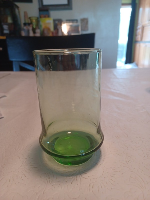 Vintage Libbey Impromptu Belaire Green Tumbler