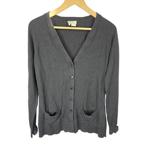 Kate Spade New York Somerset Cardigan Donna Bottone Medio Nero Fiocco Polsino