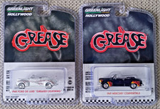 Greenlight Hollywood GREASE 1948 Ford De Luxe "GEASED LIGHTNING" & 1949 Mercury