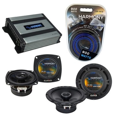 Mazda 190 Series 84-93 OEM Speaker Replacement Harmony R4 R65 & HA-A400.4 Amp