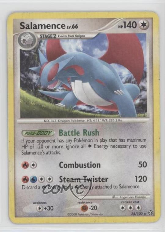 Salamence Pokémon Diamond & Pearl Stormfront #24 2008