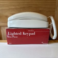 Open Box RadioShack White Trim Lighted Keypad Landline Telephone  Manual