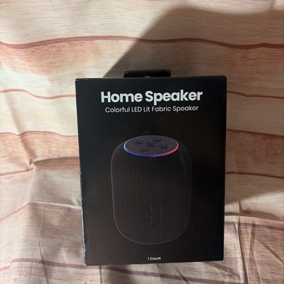 GEMS Wireless Home Speaker - Black Bluetooth Capable Carrying Strap Light Up NEW