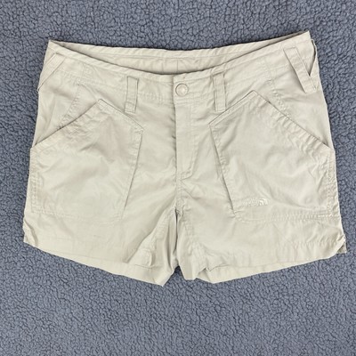 THE NORTH FACE Shorts Womens W26 Khaki Green Hiking Walking Nylon