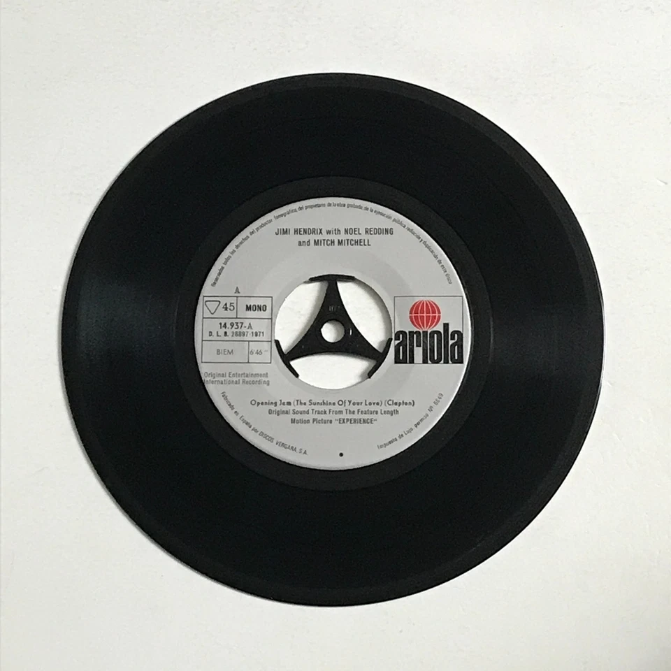 Jimi Hendrix - Opening Jam 7" Vinyl Record (SPA) - 14.937 - Image 3 of 4