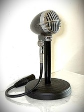 Vintage 1950's ASTATIC JT-30 Crystal Microphone, working, with stand  cable