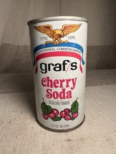 1976 Bicentennial American Inventors, Franklin, Graf's Cherry soda can