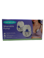 Lansinoh Double HandsFree Lightweight  Portable Wearable Breast Pump NEW SEALED