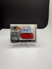 2012 Topps Finest - Autographed Jumbo Relic Rookies Ryan Lavarnway 5/5
