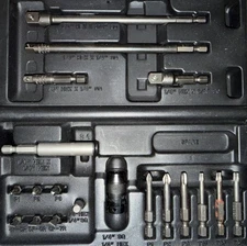 Snap On 19 Piece Extension Adapter & Bit Set with Case SDMEXT19K Excellent