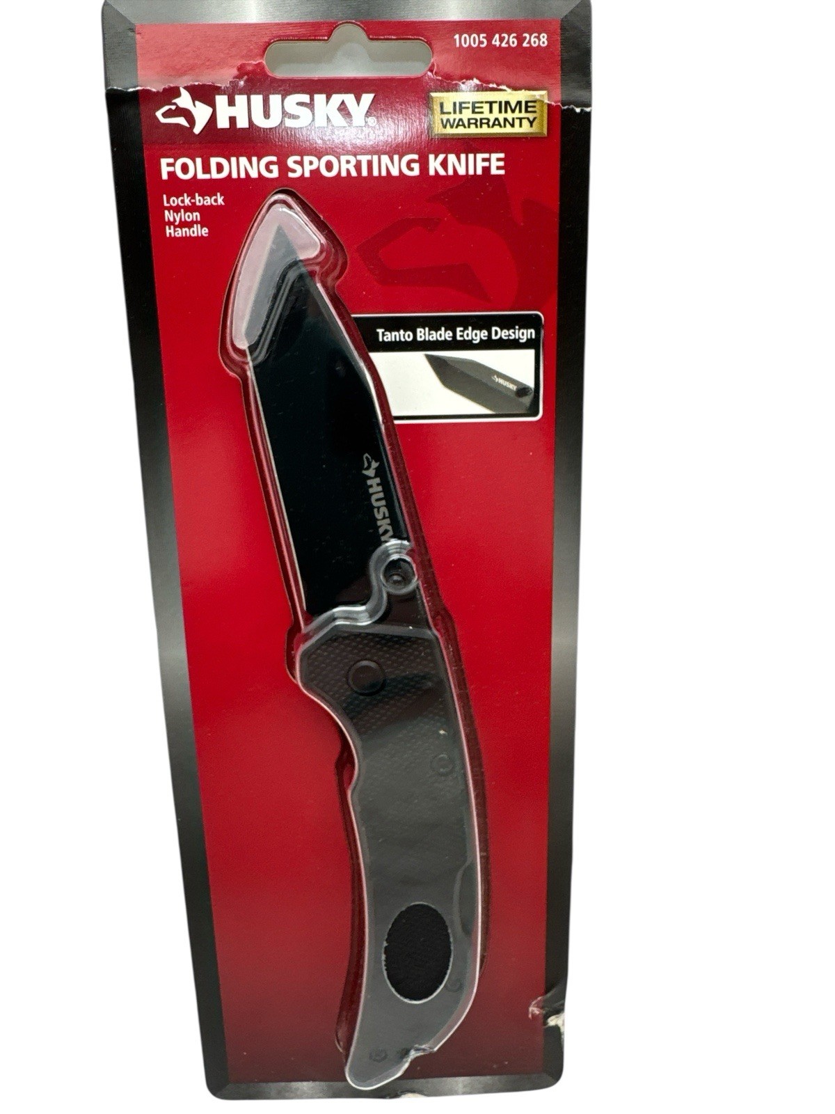 Husky 4" Folding Knife with Nylon Handle 1005 426 268 New