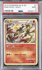 2010 Pokémon Heart Gold & Soul Silver #7 Ninetales Holo PSA 9 With Swirl 🌀