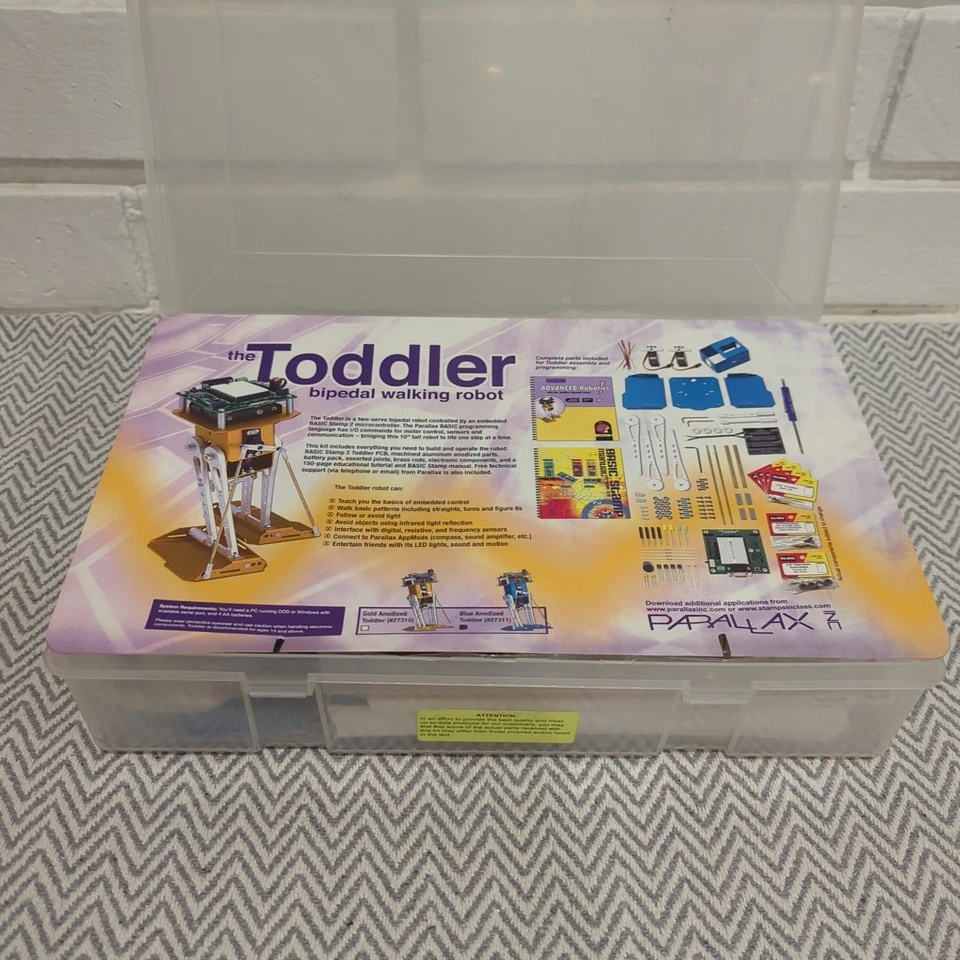 Parallax Advanced Robotics w/ Toddler Bipedal Robot BLUE #27311 - Image 2 of 4