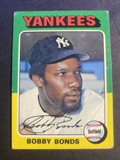 1975 Topps Baseball Bobby Bonds New York Yankees Card #55 (a)