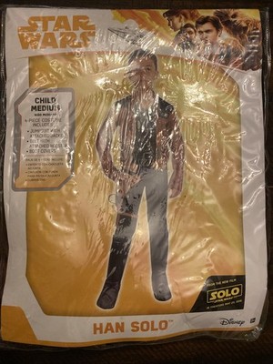 Star Wars Han Solo Halloween Costume NEW Child's Medium 8-10 Years