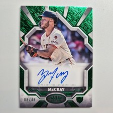 2025 Topps Tier One | Grant McCray | Giants | Break Out Auto /49 Green