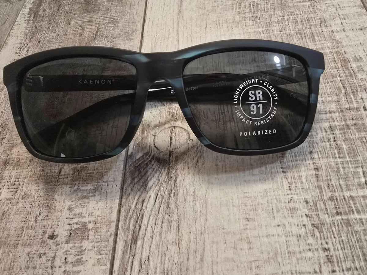 Kaenon Burnet 1221 SR91 Sunglasses ? Pacific Current / Ultra Grey Polarized Amazon.com: Kaenon Mens Burnet XL Sunglasses (Matte Black  main image 3