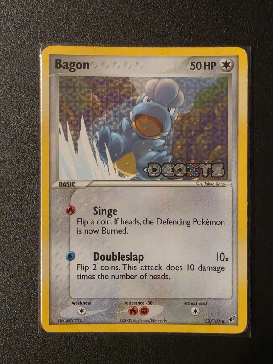 Bagon 52/107 – EX Deoxys (Stamped Reverse Holo) - LP - 2005