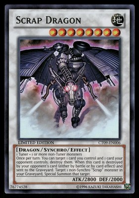 Yugioh Scrap Dragon CT09-EN006 Super Rare Limited NM