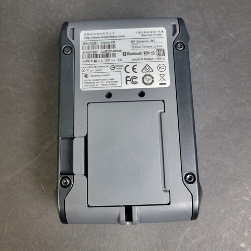 TSC Alpha-2R Portable 2 Inch Barcode Label Printer mfi bluetooth 99-062A006-0201 - Picture 7 of 10