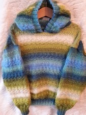 Christy Sinclair Handknits  beautiful uni-sex Hoodie for 6-7 years