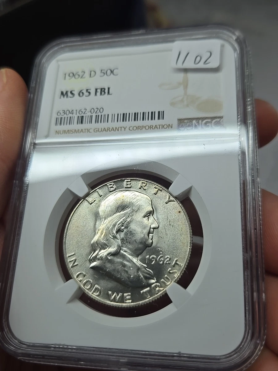 Grade MS 65 NGC 1962 Franklin Half Dollars (1948-1963) for sale | eBay