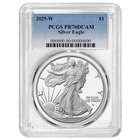 2025-W $1 1-oz Proof American Silver Eagle PCGS PR70DCAM Blue Label