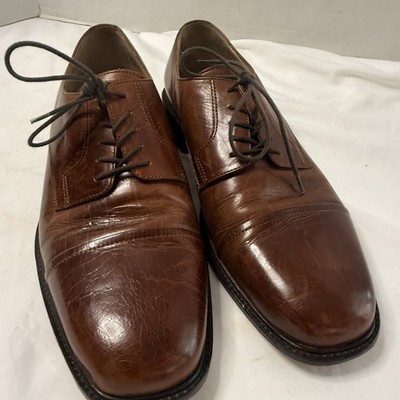 J. Murphy Johnston & Murphy Mens 9M Cap Toe Oxford Brown 59-11056 EuC Classic