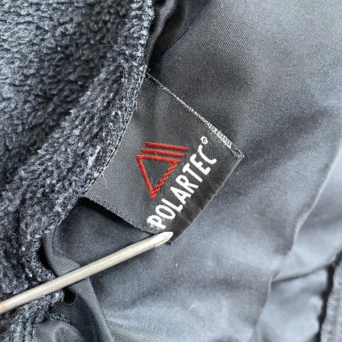 Straight Down Vest Mens XL Dark Gray Polartec Fleece Golf Full Zip Made In USA - Picture 12 of 15