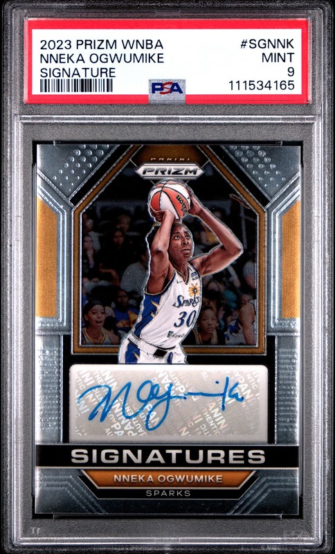 2023 Panini Prizm Wnba Nneka Ogwumike Signatures AUTO PSA 9