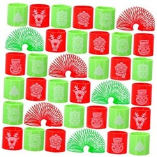 36PCS Coil Springs for Kids - Assorted Theme Pattern and Colors Magic Christmas