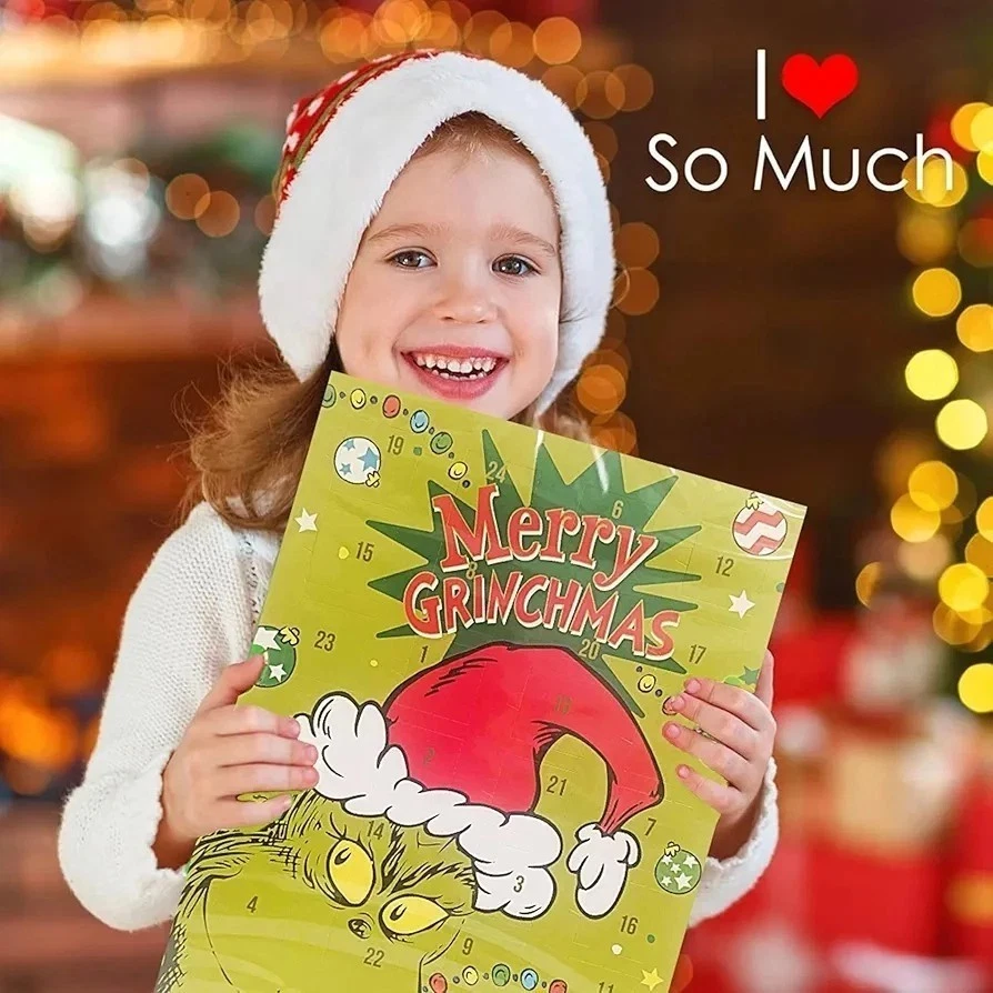 Acrylic Advent Calendar Blind Box Merry Grin Chocolate 24 Milk Chocolates