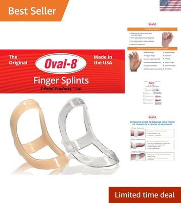 Lightweight Waterproof Oval-8 Finger Splint Size 11 - Ideal for Daily Wear