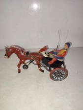 RARE ANCIEN JOUET LE SULKY  EN TOLE MECANIQUE SPM MADE IN GERMANY