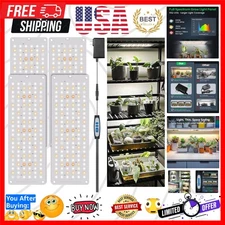 6000K Full Spectrum Grow Light: 552 LEDs with Smart Timer & 5 Dimmable Levels