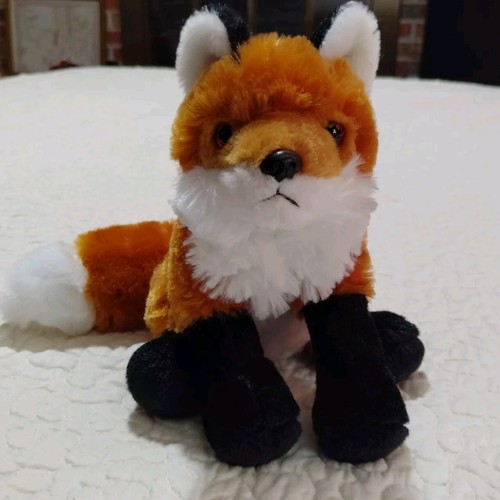 WILD REPUBLIC Red Fox 14" Plush Stuffed Animal Sitting Realistic Zoo Toy 2015