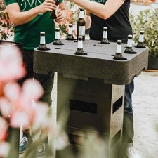 Biertisch mit Deckel für Bierkästen Siena Garden