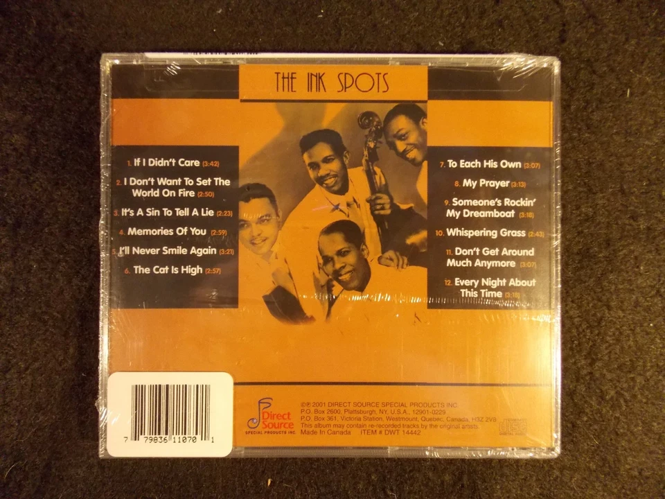 The Ink Spots by The Ink Spots (CD, 2001) Direct Source BRAND NEW! - Image 2 of 2