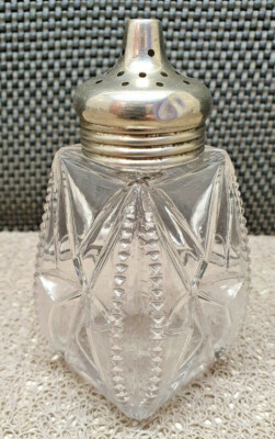 Saupoudreuse/sucrier Vintage En Verre - Années 60-70